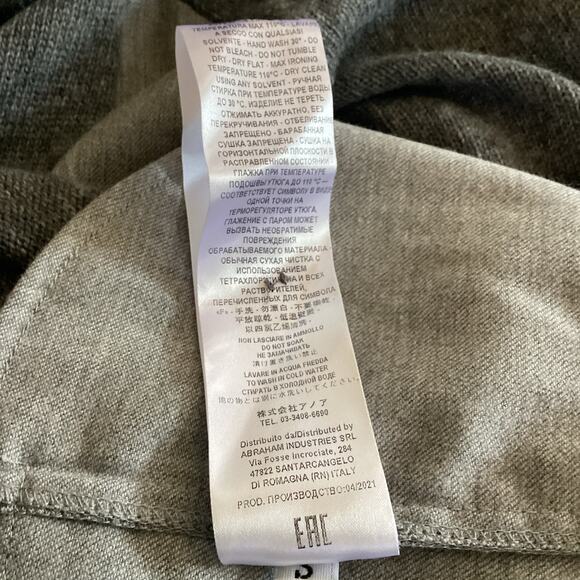 Semicouture Charcoal Gray Donna Wool Sweater Blazer Back Cardigan S NWT - Picture 10 of 11